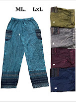 Cotton stone wash pants