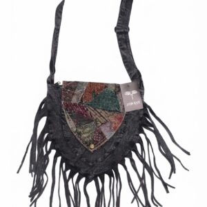 Cotton Kantha Bag with Fringe